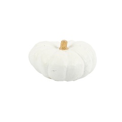 Белая пластиковая тыква (маленькая) 1шт.