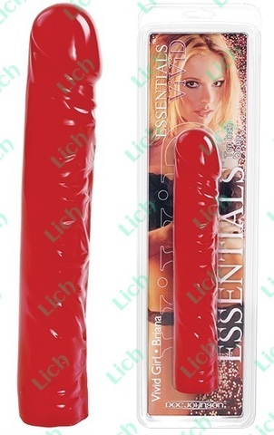 Алый фаллоимитатор VIVID ESSENTIALS