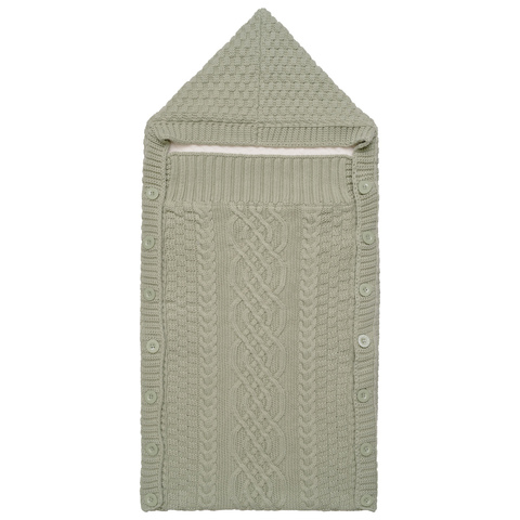 Фисташковый детский конверт из 100% хлопка KOGANKIDS