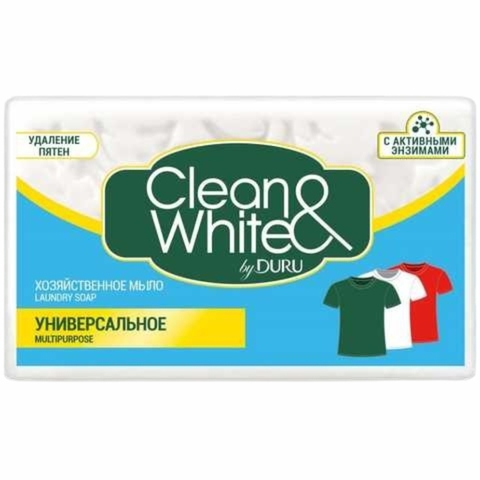 Мыло хозяйственное DURU Clean White Универсальное 4*120 г ТУРЦИЯ