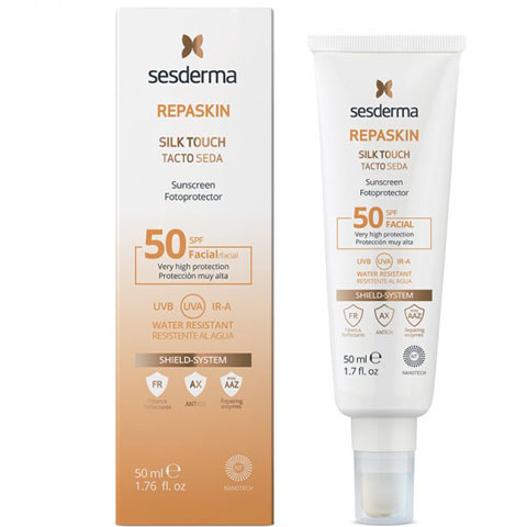 Sesderma REPASKIN: Средство солнцезащитное с нежностью шелка для лица СЗФ 50 (SILK TOUCH Facial Sunscreen SPF 50)