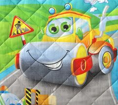 Покрывало детское стеганое перкаль «Дорожный патруль»