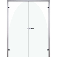 Купить Двустворчатая стеклянная дверь Триплекс White стекло белое