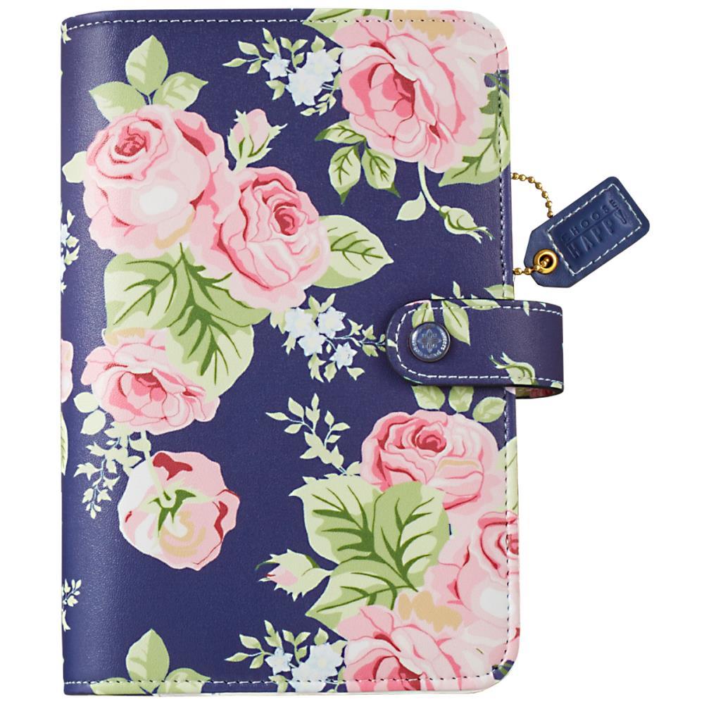 Планер с наполнением. Не датирован.- Color Crush Faux Leather Personal Planner Kit by Websters Pages- Navy Floral