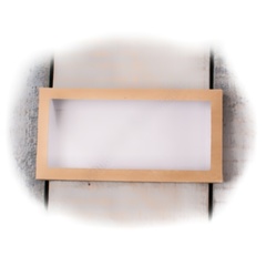 Коробка для плитки шоколада 100г. 16×8×1см ( крафт)