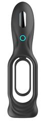 Черное двойное эрекционное виброкольцо N 88 Vibrating Rechargeable Cock Ring - 