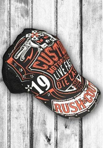 Rush Couture | Бейсболка мужская CUSTOM BIKER HAT RC181 правый бок