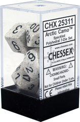 Chessex 7-dice set Arctic Camo