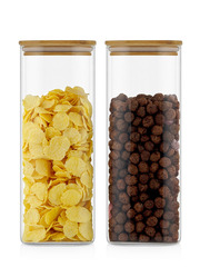 Банки для хранения, 1100 мл, 2 шт .