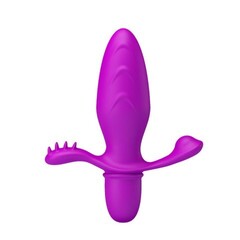 Силиконовый анальный плаг с вибрацией 