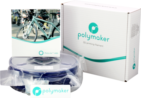 Пластик для 3D-принтера PolyMaker PolyLite ABS, 1.75 мм, 1 кг, Синий