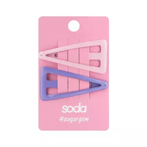 Soda Заколки для волос Pink And Purple 2 шт