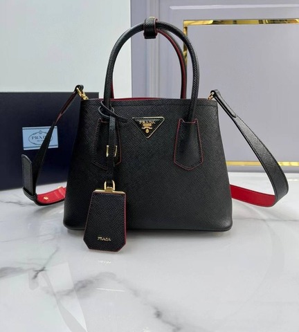 Сумка Prada Double Mini из сафьяновой кожи