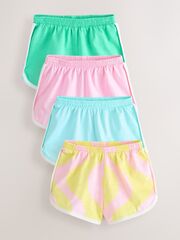 Шорты для девочки Next AG9-948, 4 шт., Зеленый, Розовый, Голубой