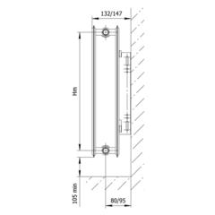 Радиатор стальной панельный AXIS 20 Hygiene 300 x 2400 Classic