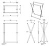 Decor Walther 0507100 Decor Walther Cross 1 Полотенцедержатель двойной 60x32x82см, напольный, цвет: хром
