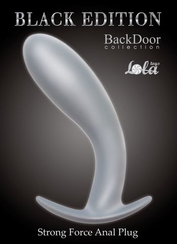 Серая анальная пробка Strong Force Anal Plug - 13,5 см. - Lola Games Back Door Collection Black Edition 4215-02Lola