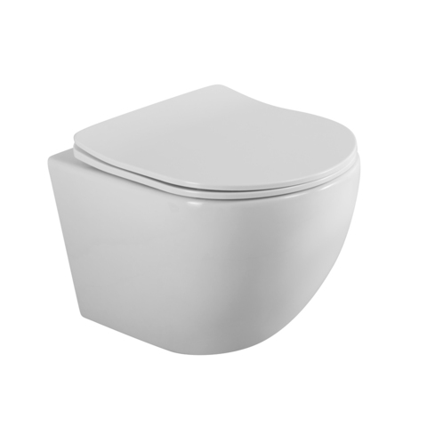 BelBagno BB7306CHR/SC UNO 2.0 Унитаз подвесной безободковый с сиденьем дюропласт soft close