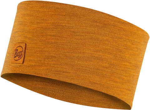 Шерстяная повязка на голову Buff Headband Midweight Wool Solid Mustard фото 1