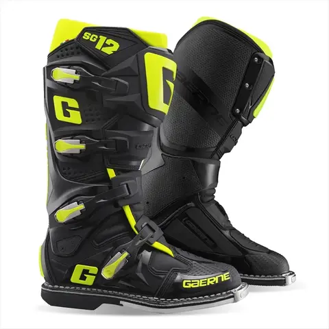 Мотоботы Gaerne SG-12 Black/Yellow Fluo 48