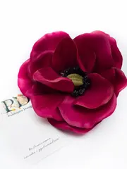 Брошь Pankigno Design с атласным цветком анемоны