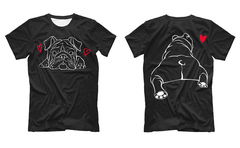 Футболка двусторонняя "Английский бульдог - любовь"