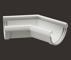 Угол желоба 90 град. унив. ПВХ Docke Premium (Пломбир)