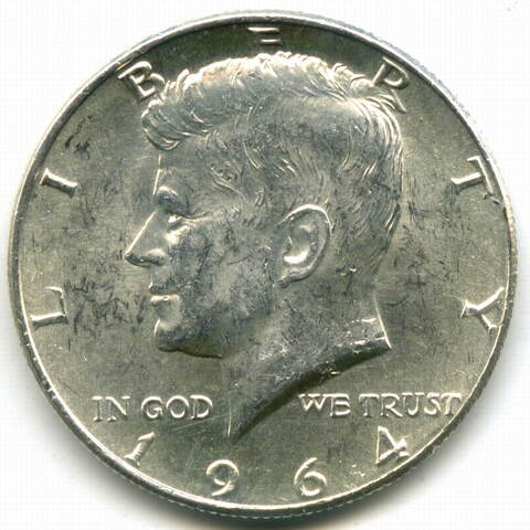 1/2 доллара США 1964 год XF-AU (Кеннеди)