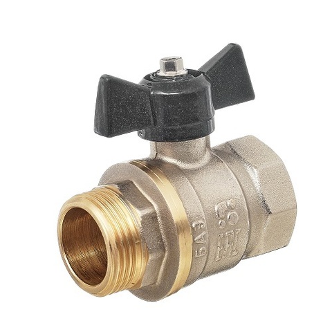 Купить Кран шаровой БАЗ 11Б27п1 Ду20 А31/1 вр/нр бабочка никель недорого со склада в Хабаровске, Якутске, Владивостоке, Южно-Сахалинске, Благовещенске