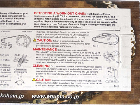 Цепь и звёзды для Yamaha WR250 YZ250