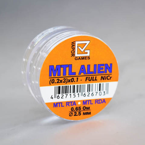 Vapor Games MTL Alien (0.2x3)x0.1 - full NiCr d2.5mm 0.65Om