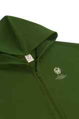 Толстовка на молнии с принтом Тёмно-зелёный