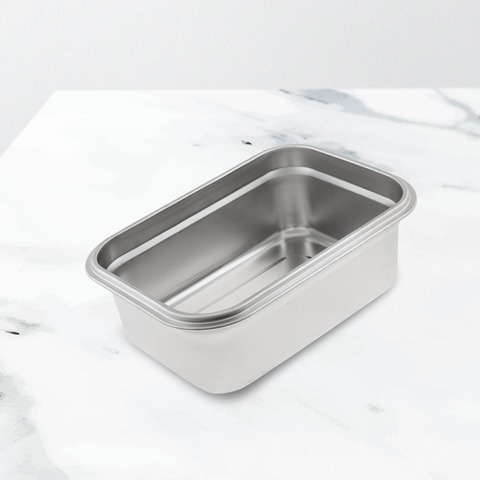 Контейнер пищевой Jolly Kitchen с крышкой, нержавеющая сталь, 25x17,5x9 (2,3 литра)