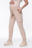 Спортивные брюки для беременных 15863 св.бежевый