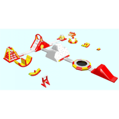 Коммерческий надувной аквапарк «Бухта Капитошки» 33×28×5 м