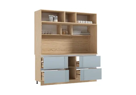 МДФ Кухня Карина №1 (Пластер Скай, сонома)