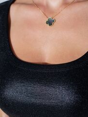 Футболка облегающая из хлопка в рубчик с U вырезом и матовым покрытием металлик  D49.120 (129286)