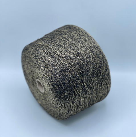 Lanificio dell Olivo, Cotton lux. 300м, 60% Хлопок, 40% Полиамид, Черный,неоднотонный.37764