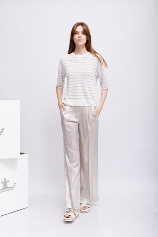 Oui Брюки классические из сверкающей ткани