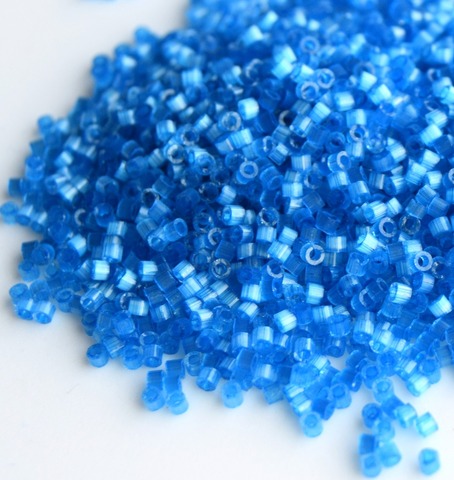 DB-1860 Бисер цилиндрический Миюки делика 11/0 /Miyuki delica 11/0 Silk Inside Dyed Delphinium