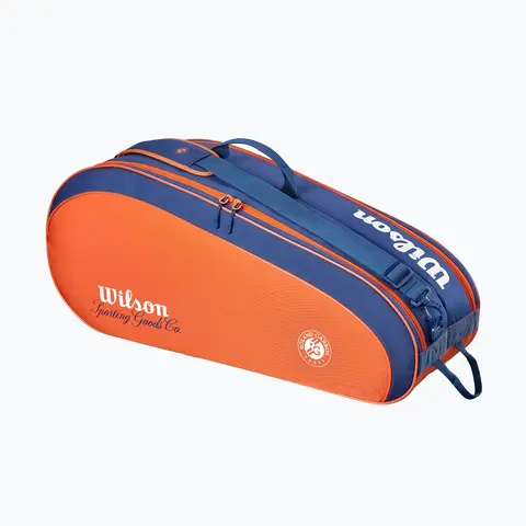 Теннисная сумка Wilson Roland Garros Team 6PK 2026 Clay/Navy (6 ракеток)