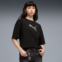 Футболка женская PUMA ESS GRAPHICS LEO LUXE Bedazzled Oversized Tee