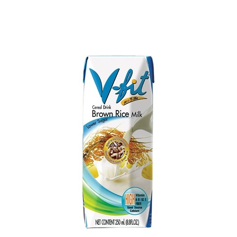 Молоко рисовое V-Fit из коричневого риса без сахара Таиланд, 250 мл купить