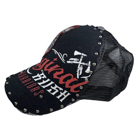 Rush Couture | Бейсболка мужская ORIGINAL WARRIORS SNAP HAT Black RC167 левый бок