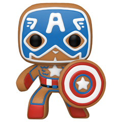 Фигурка Funko POP! Bobble Marvel Holiday Gingerbread Captain America 50657