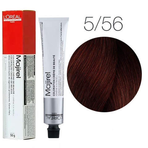 L'Oreal Professionnel Majirel 5.56 (Светлый шатен красное дерево красный) - Краска для волос