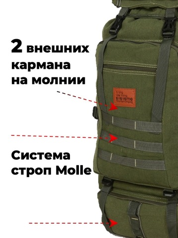 Картинка рюкзак тактический Skully Tactic RWZS22 army - 3