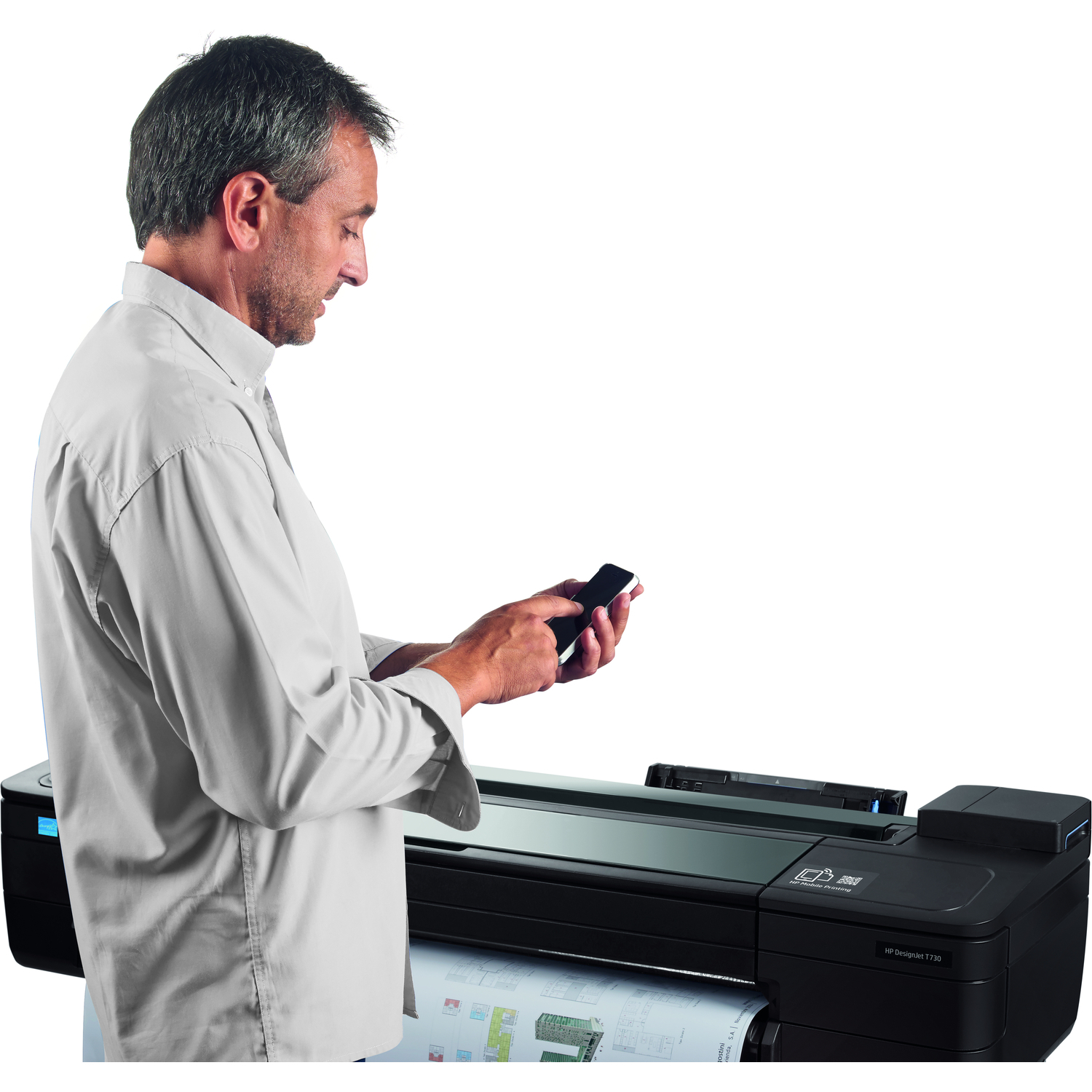 Плоттер HP DesignJet T730 36-in Printer – купить по низкой цене в  Инк-Маркет.ру с доставкой