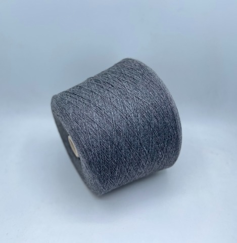Бобинная пряжа (пр.Италия), 1500м/100гр, 80%шерсть, 20%полиамид, цвет- Графит,меланж, арт.31659