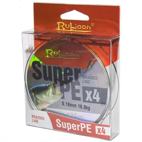 Купить шнур плетеный Rubicon Super PE 4x 0,30мм 135м Gray 490135GY-030